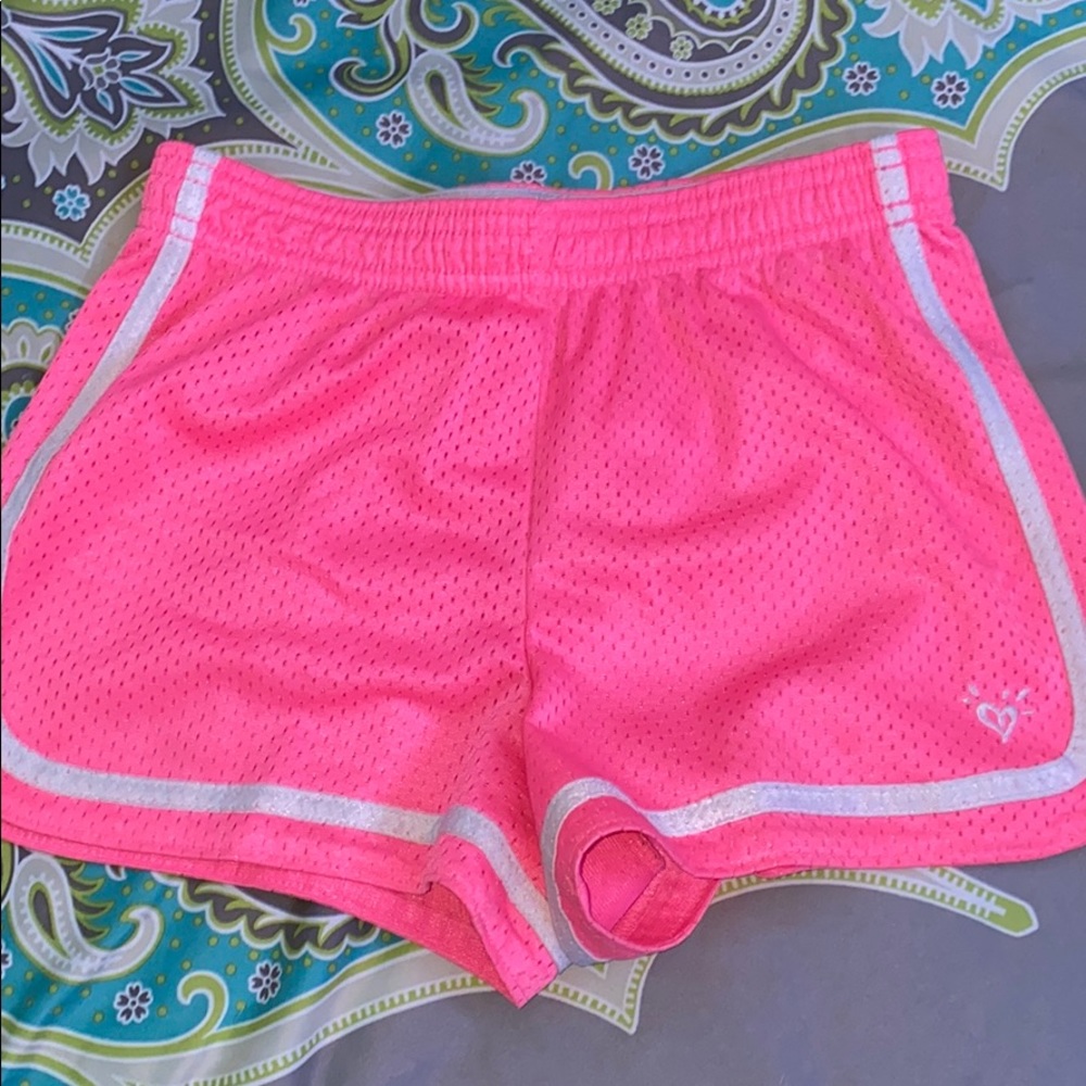 Justice pink shorts